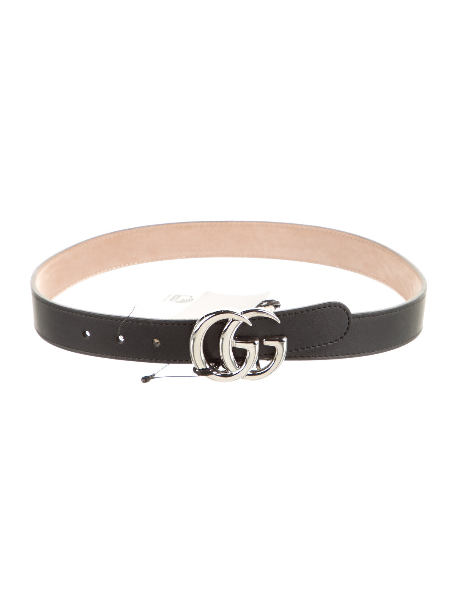 Gucci Girls' Leather Double G Belt