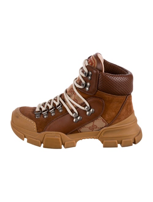 Gucci GG Canvas Suede Hiking Boots