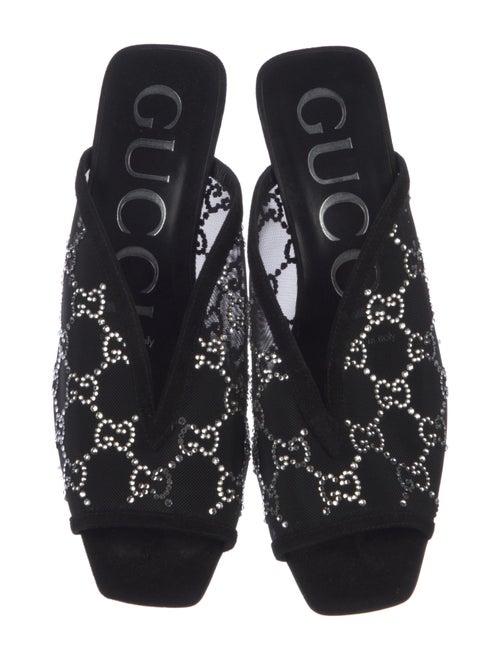 Gucci GG Signature Mesh Mules