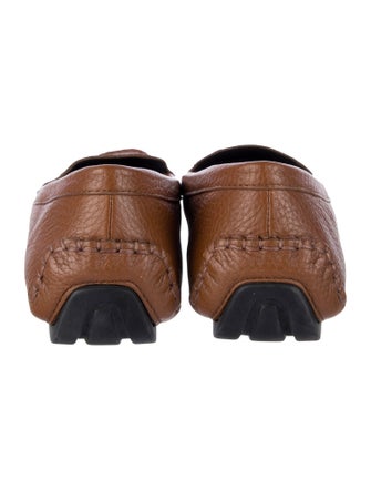 Gucci Interlocking G Logo Leather Loafers