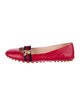 Gucci Sylvie Web Accent Leather Mary Jane Flats