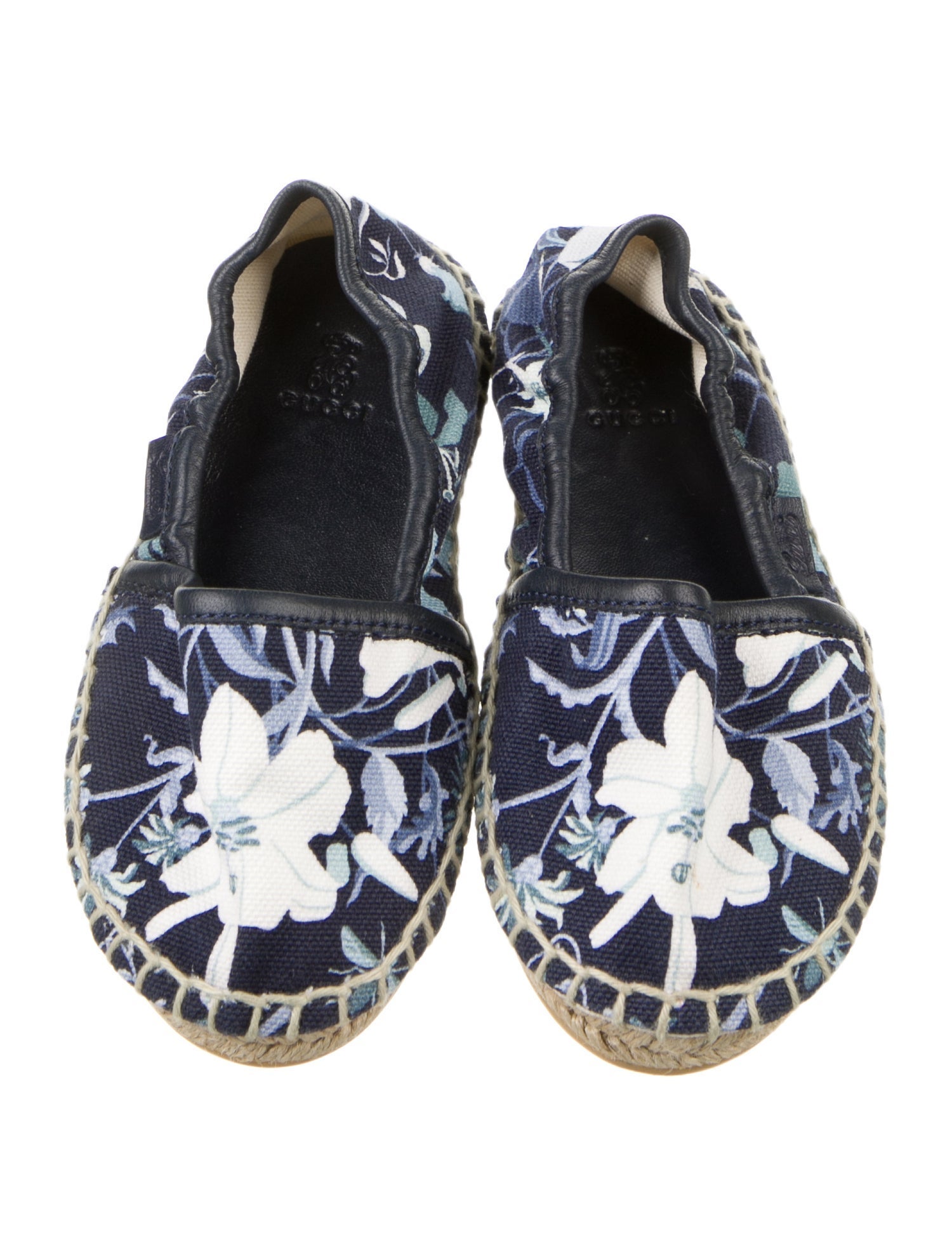 Gucci Toddler Girls' Floral Print Espadrilles