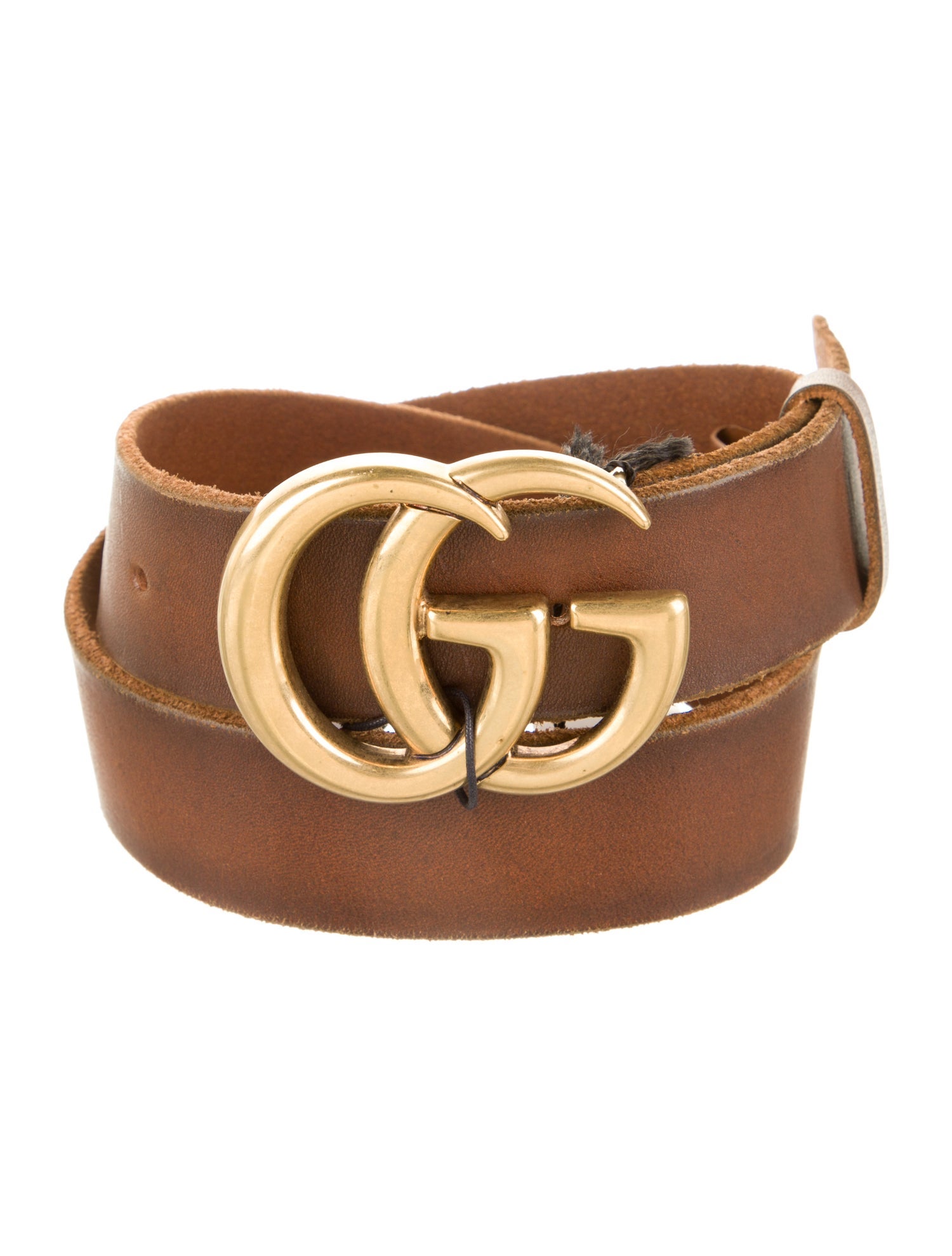 Gucci Double G Logo Calf Leather Belt