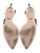 Gucci Web Accent Leather Slingback Pumps