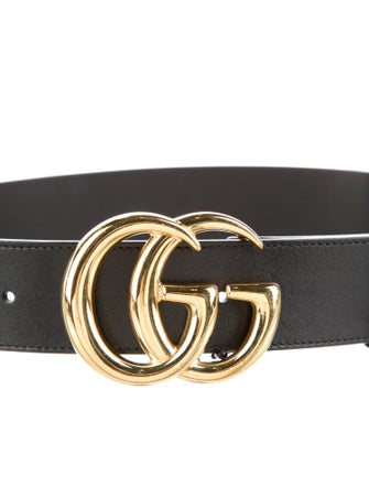 Gucci Double G Logo Calf Leather Belt