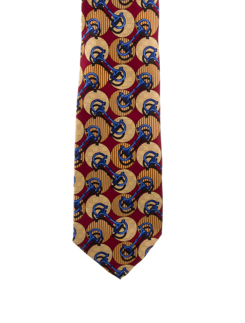 Gucci Pattern Print Silk Tie