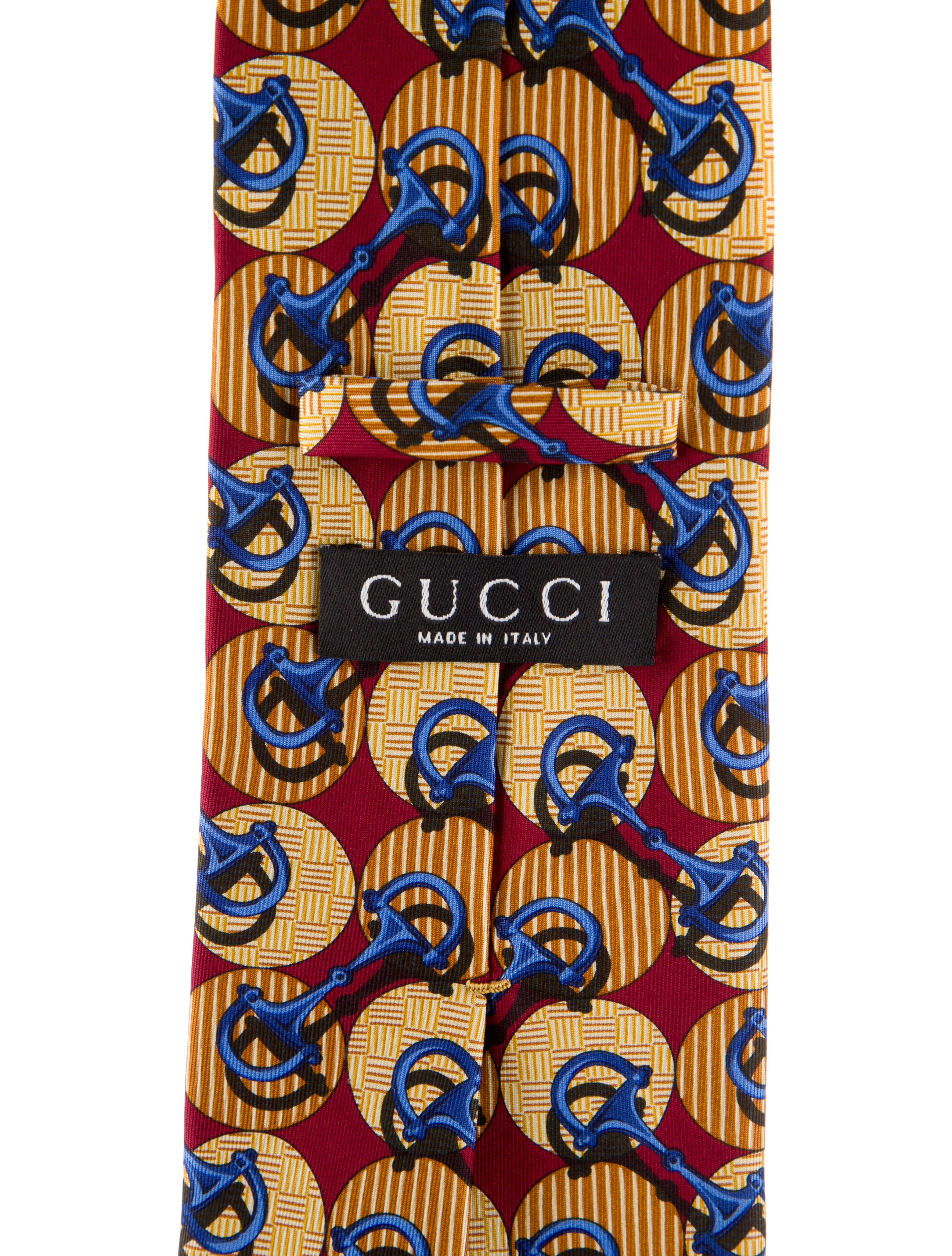 Gucci Pattern Print Silk Tie
