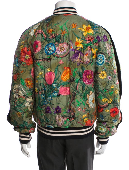 Gucci 2017 Floral Print Bomber Jacket
