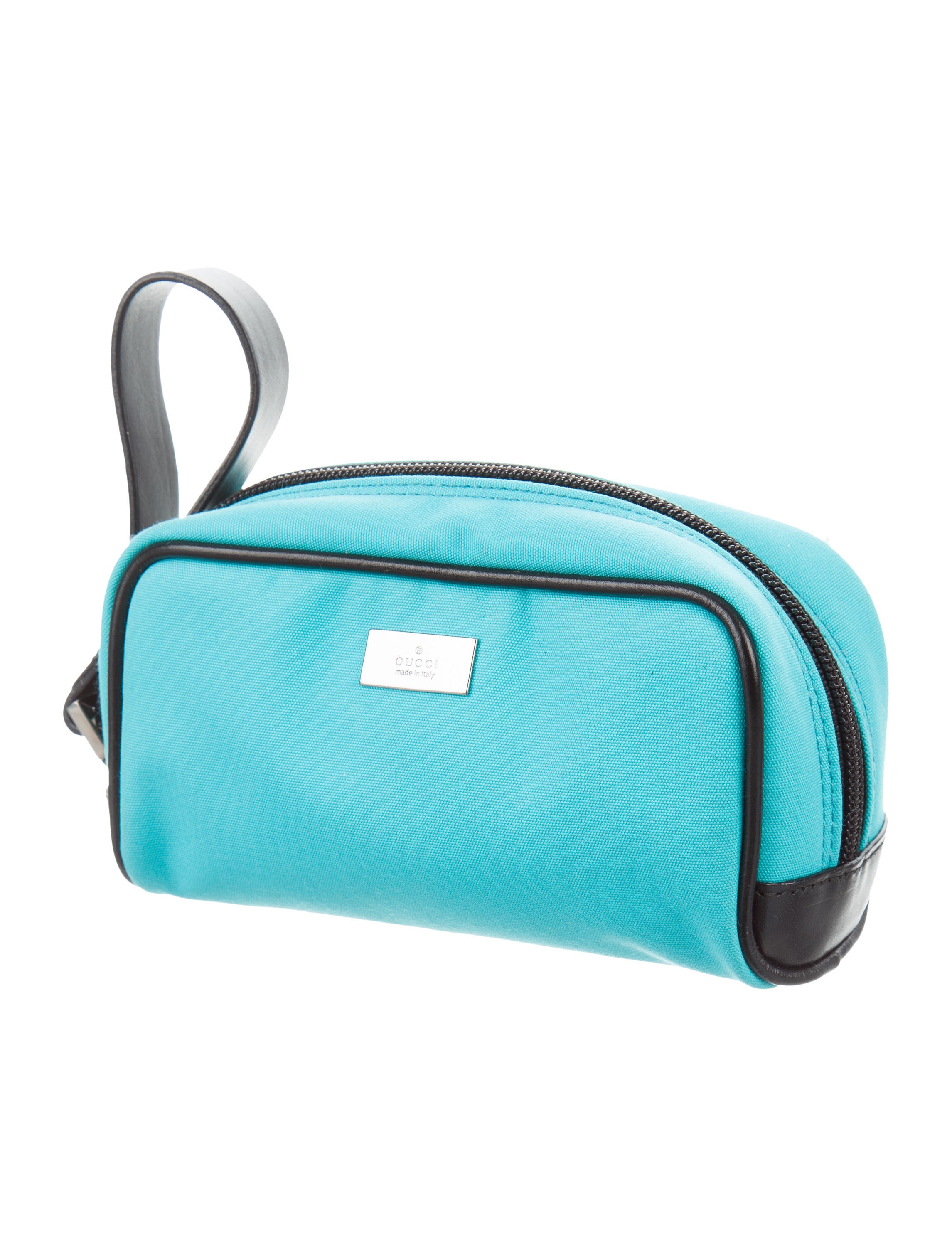 Gucci LeatherTrimmed Cosmetic Bag Accessories GUC175434 The RealReal