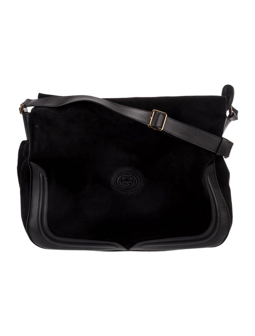 Gucci Suede Shoulder Bag Vintage
