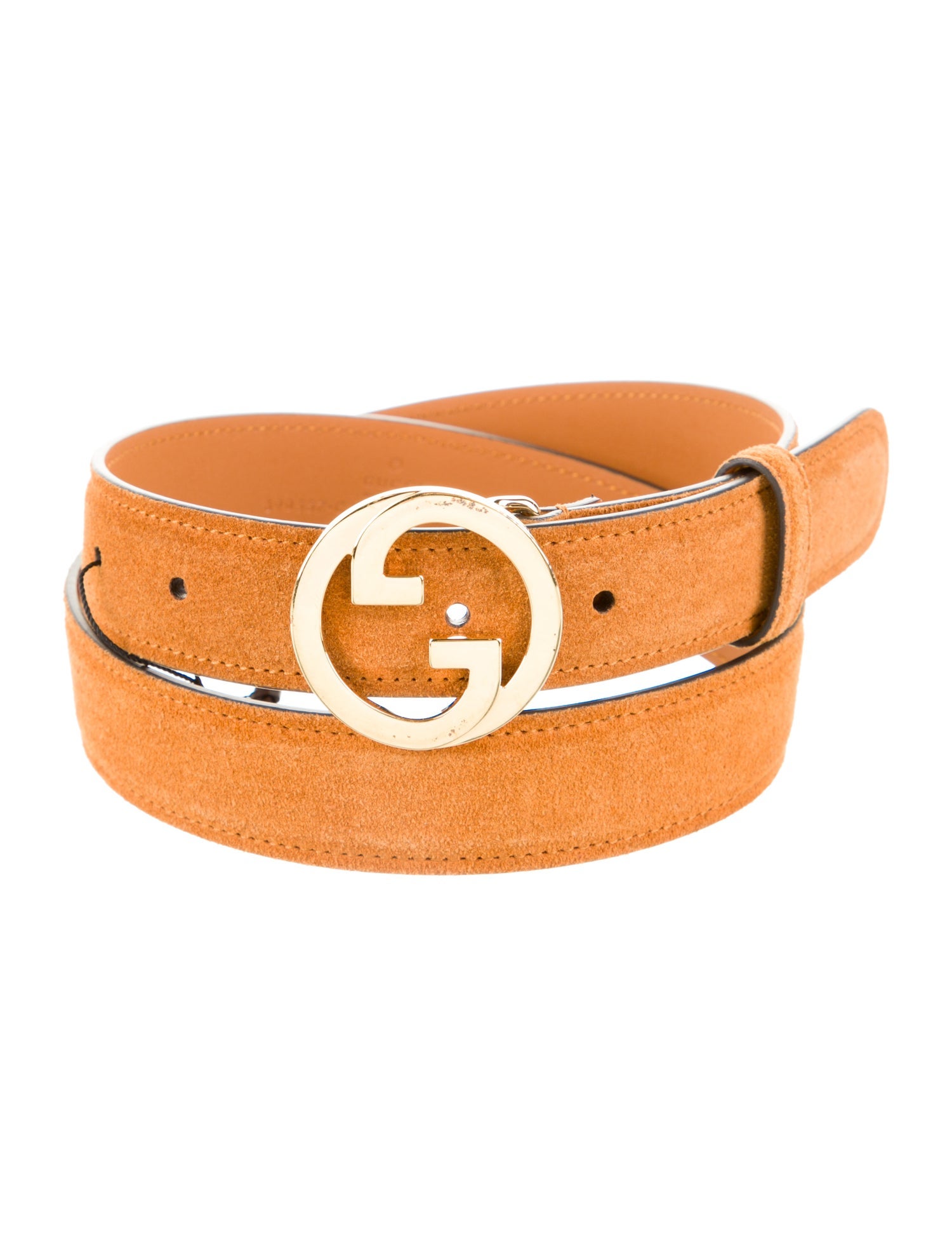 Gucci Interlocking G Logo Suede Belt