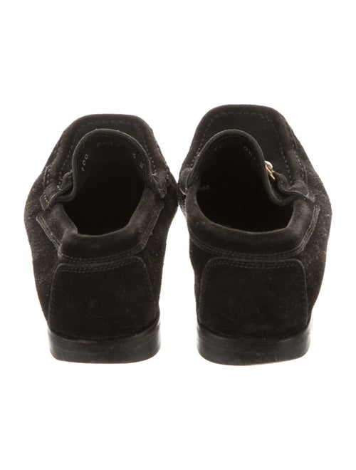 Gucci Horsebit Accent Suede Loafers
