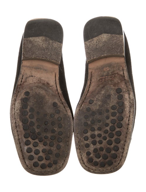 Gucci Horsebit Accent Suede Loafers