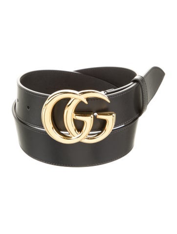 Gucci Belts Double G Logo Calf Leather Waist Belt XS