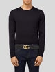 Gucci Double G Logo Calf Leather Waist Belt