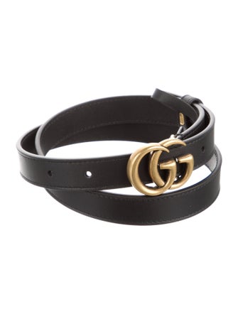 Gucci Skinny Leather Belt