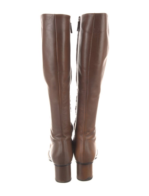 Gucci Horsebit Accent Leather Riding Boots