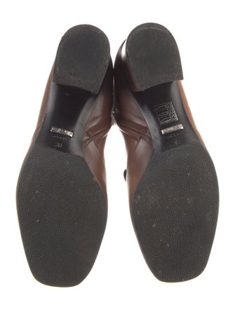 Gucci Horsebit Accent Leather Riding Boots