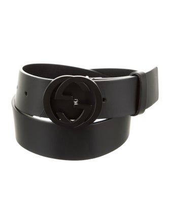Gucci Interlocking G Logo Leather Belt Kit
