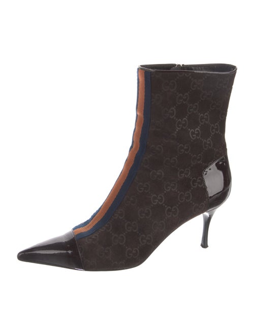 Gucci GG Logo Suede Boots