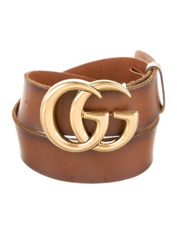 Gucci Belts Double G Logo Leather Belt XXS