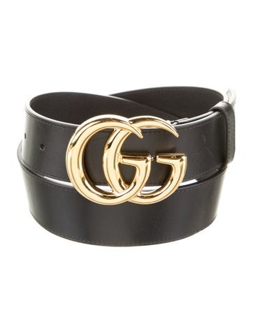 Gucci Belts Double G Logo Leather Waist Belt XS