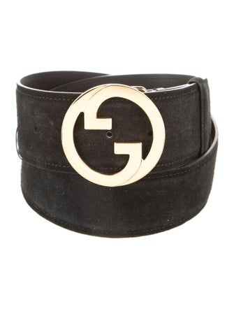 Gucci Interlocking G Logo Suede Belt