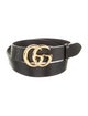 Gucci Double G Logo Calf Leather Belt