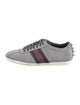 Gucci Web Accent Leather Sneakers