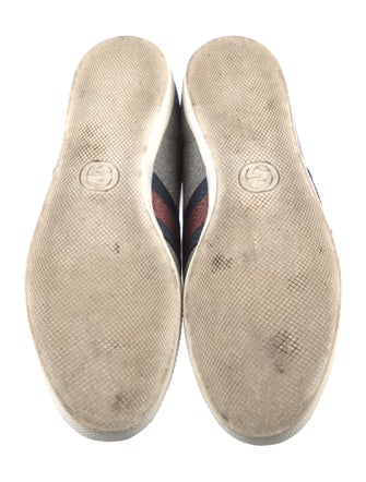 Gucci Web Accent Leather Sneakers