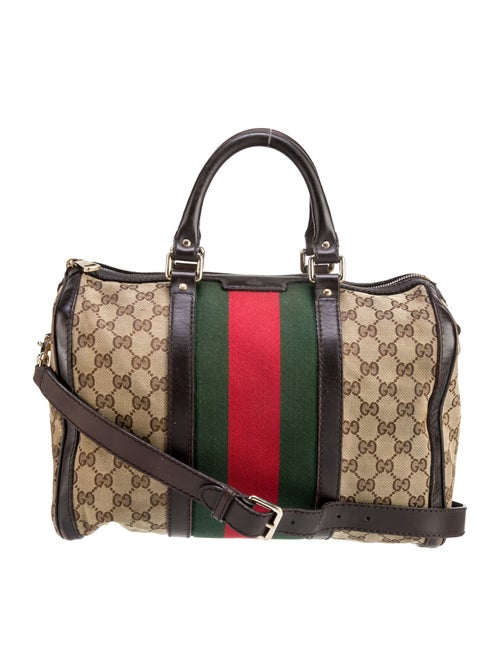 Gucci GG Canvas Web Boston