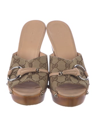 Gucci GG Canvas Canvas Slides