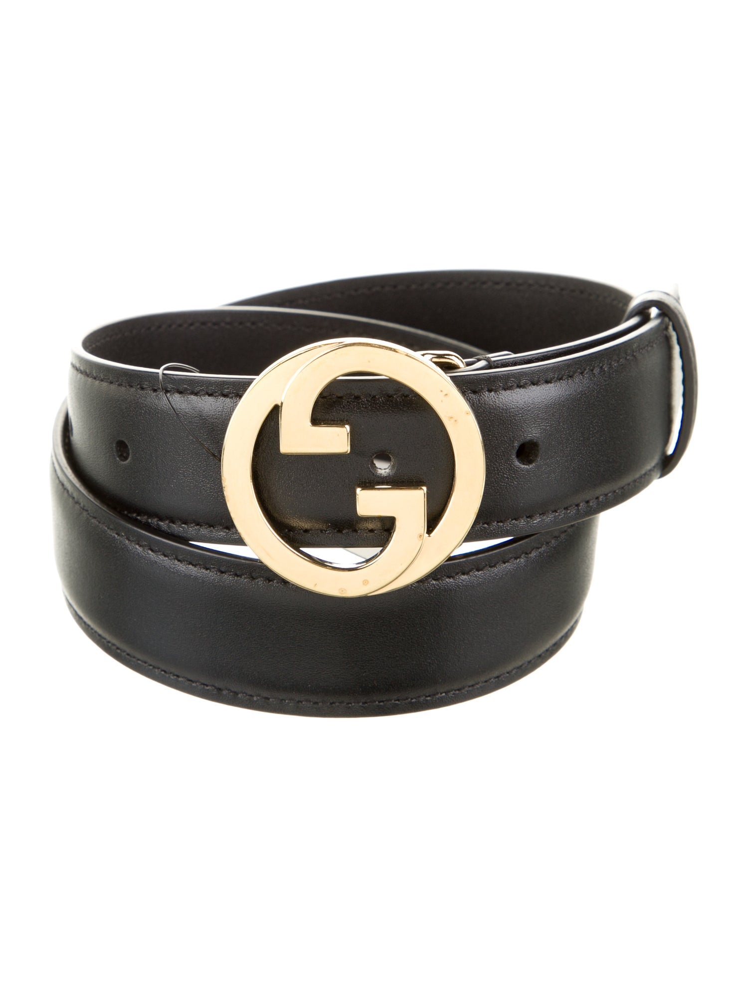 Gucci Interlocking G Logo Leather Belt