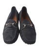 Gucci Horsebit Accent Suede Loafers