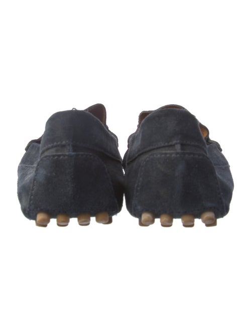 Gucci Horsebit Accent Suede Loafers