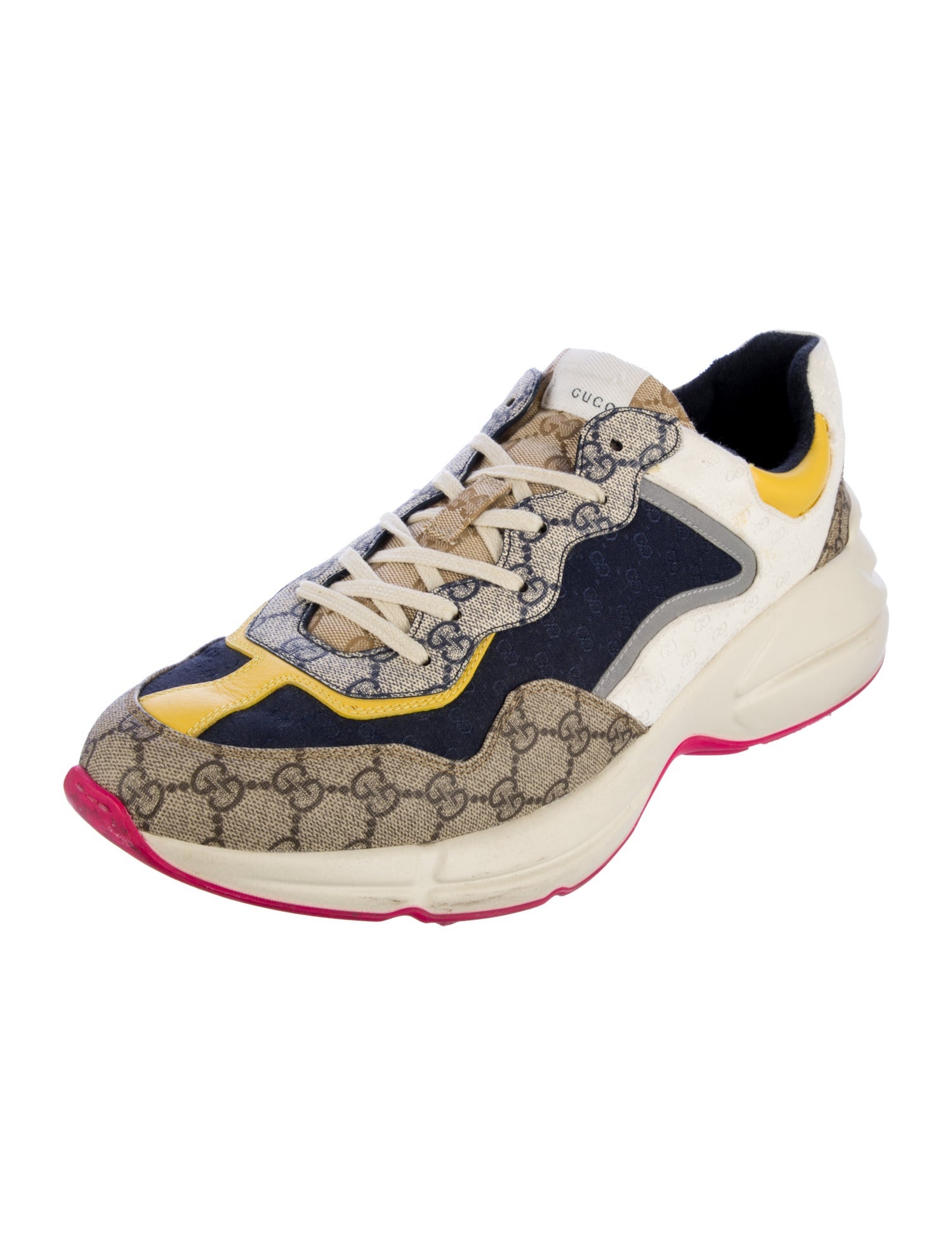 Gucci GG Canvas Leather Sneakers