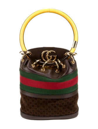Gucci Web Bucket Bag Mini