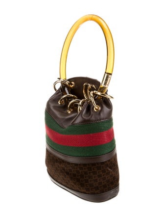 Gucci Web Bucket Bag Mini