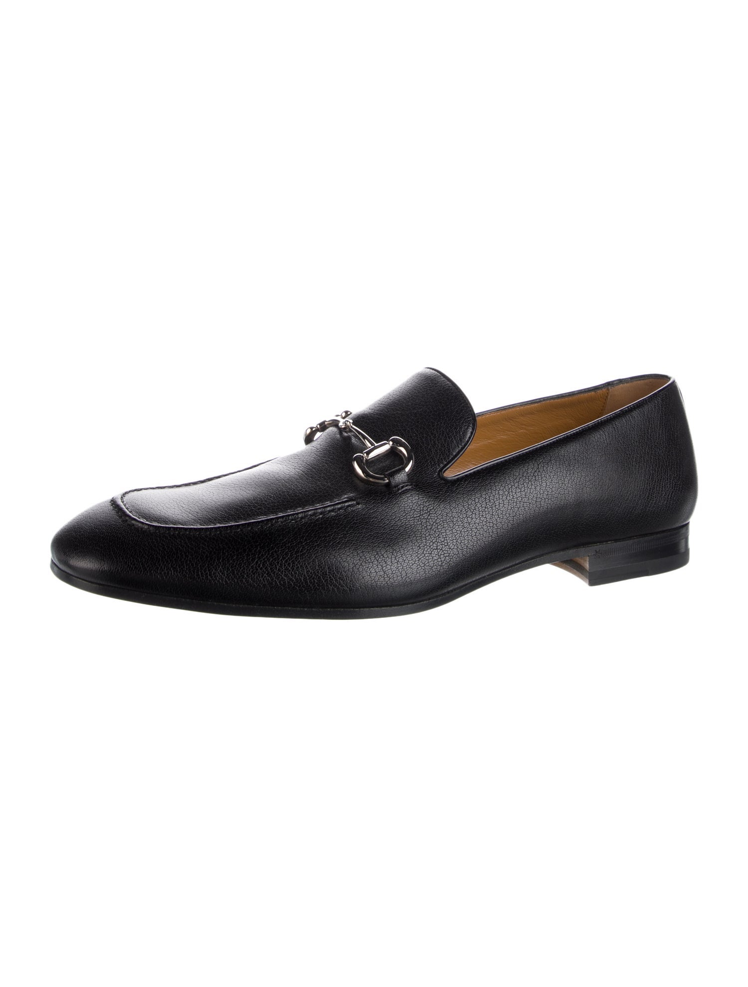 Gucci Horsebit Accent Leather Dress Loafers