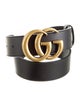 Gucci Double G Logo Leather Belt