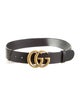 Gucci Double G Logo Leather Belt