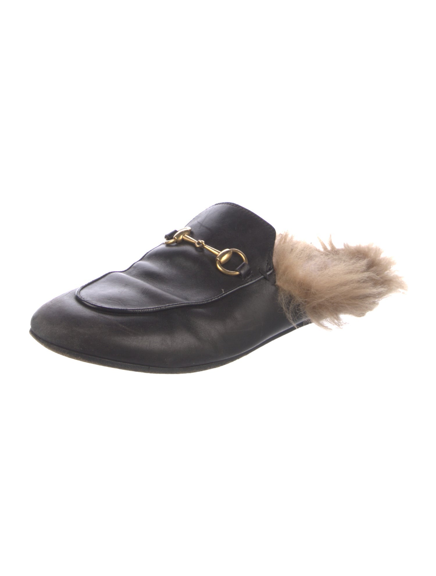 Gucci Horsebit Accent Leather Mules