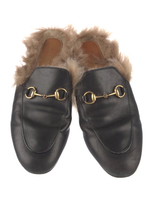 Gucci Horsebit Accent Leather Mules