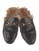 Gucci Horsebit Accent Leather Mules