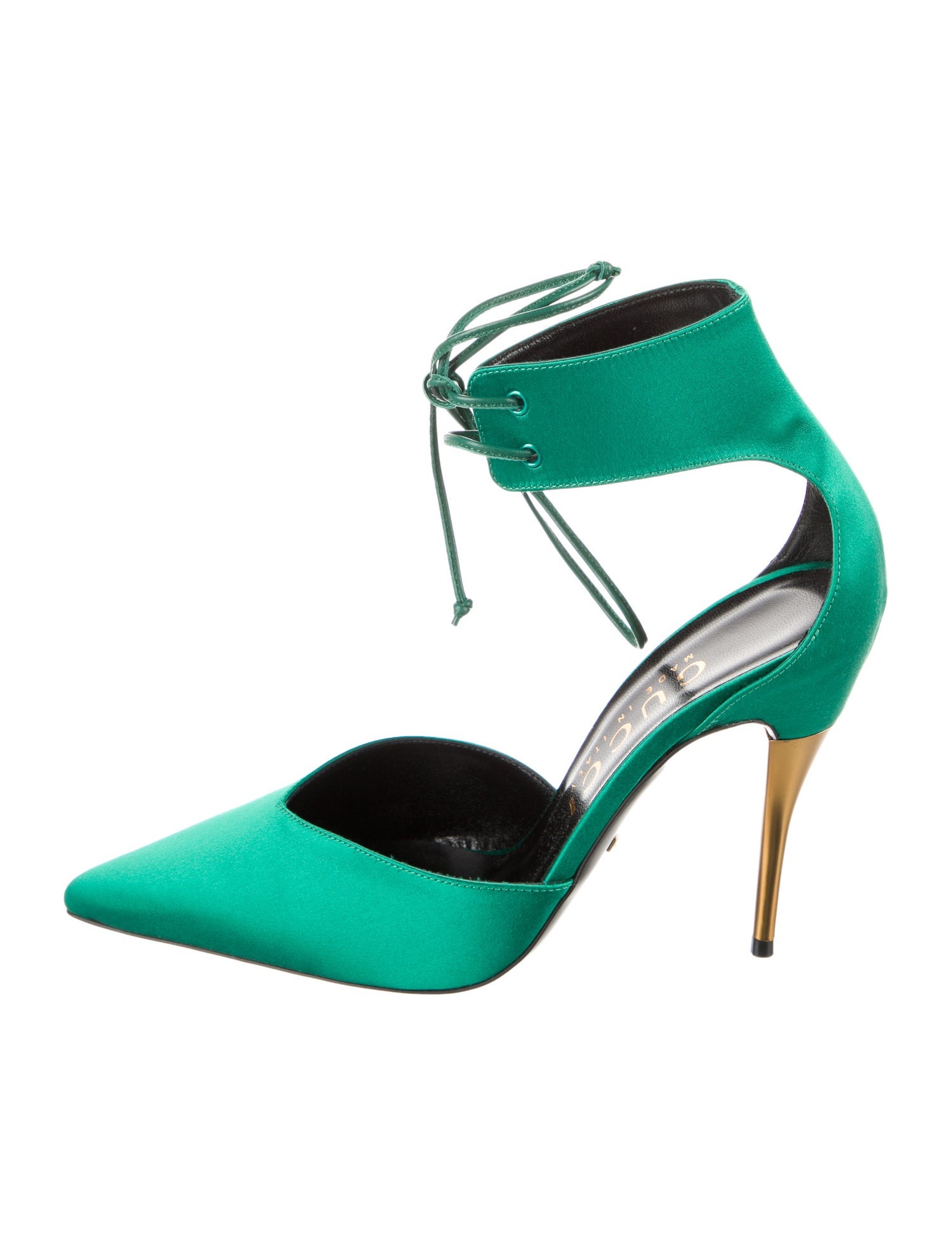 Gucci Satin D'Orsay Pumps
