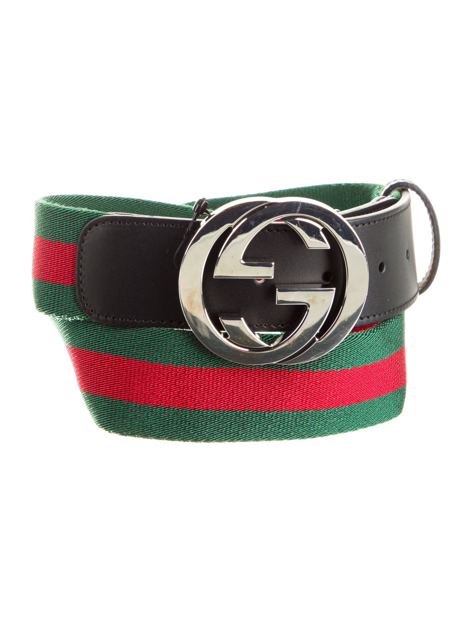 Gucci Web Accent Canvas Waist Belt
