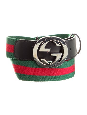 Gucci Belts Web Accent Canvas Waist Belt M