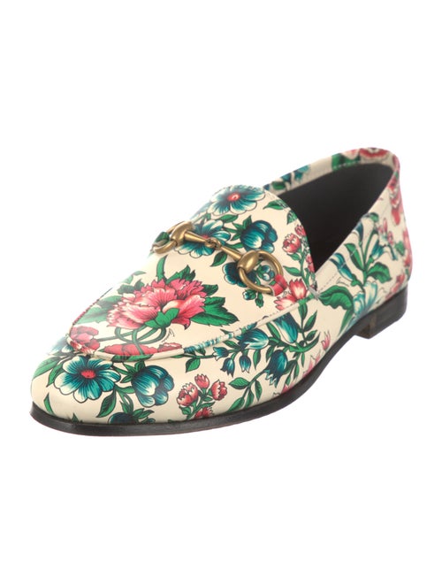 Gucci Horsebit Accent Leather Slingback Flats