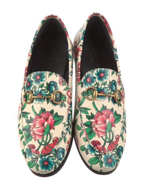Gucci Horsebit Accent Leather Slingback Flats