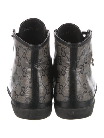 Gucci Leather Printed Sneakers